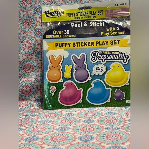 NWT Hello Kitty X Peeps Bundle bubbles body wash stickers erasers bunny poppit - Picture 5 of 12